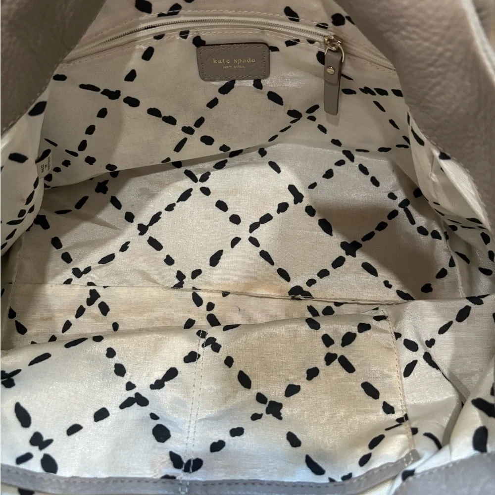 Kate Spade Taupe Stevie Bexley Leather Shoulder Bag